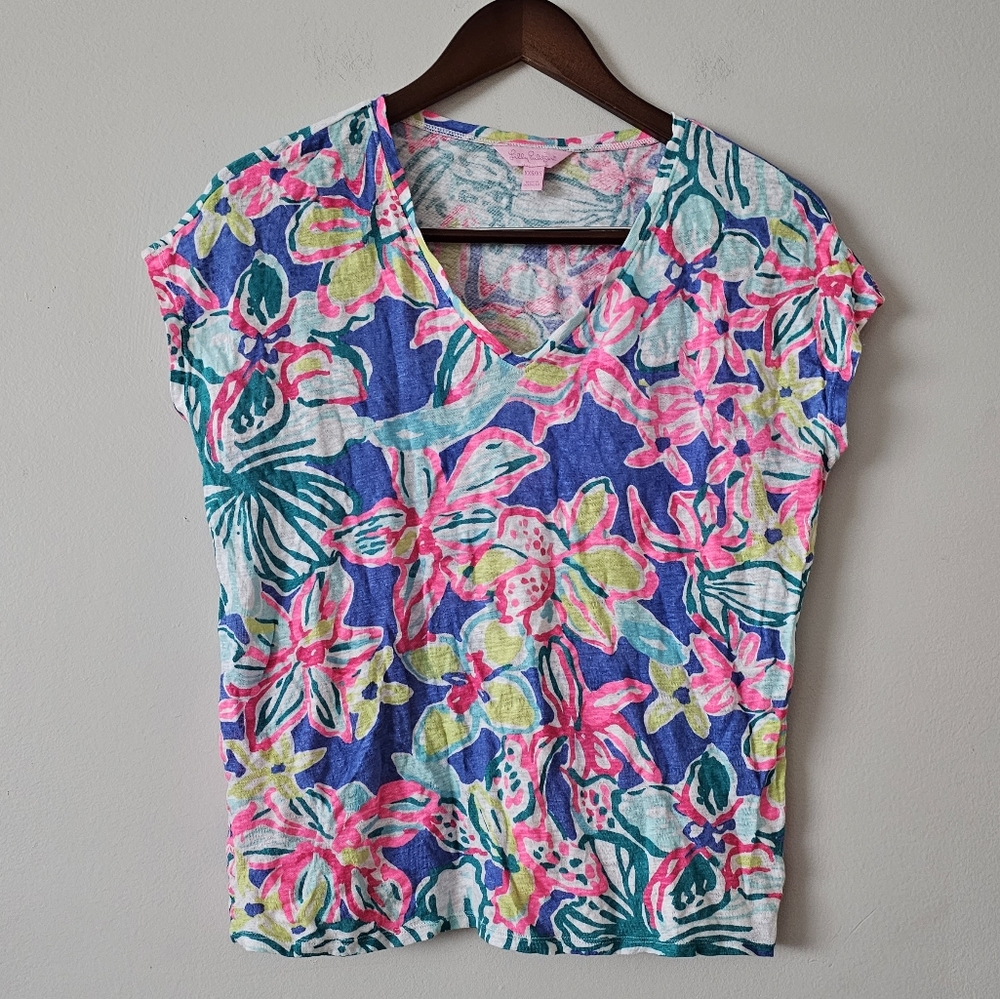 Lilly pulitzer linen top